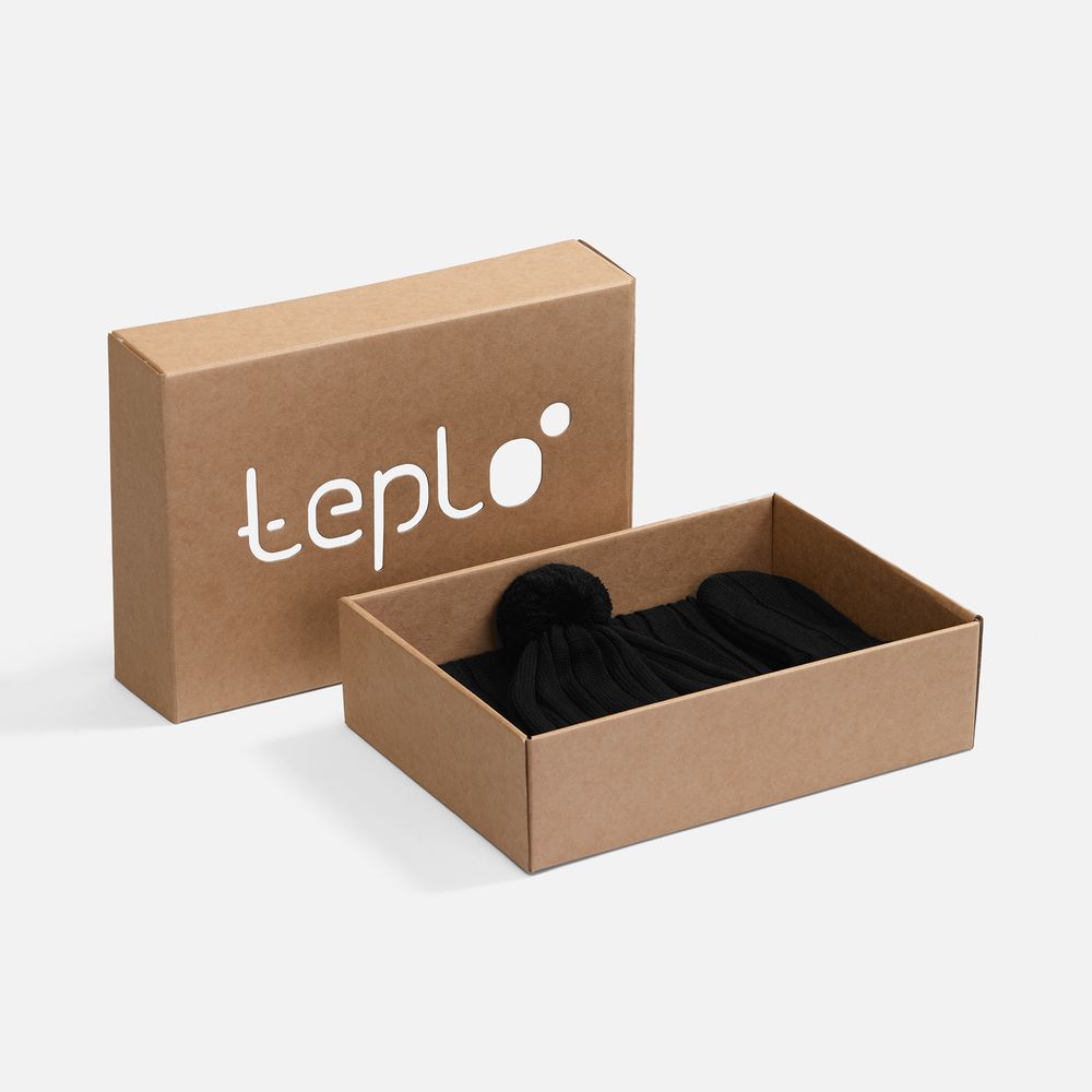 Набор Knit Beat, черный с логотипом