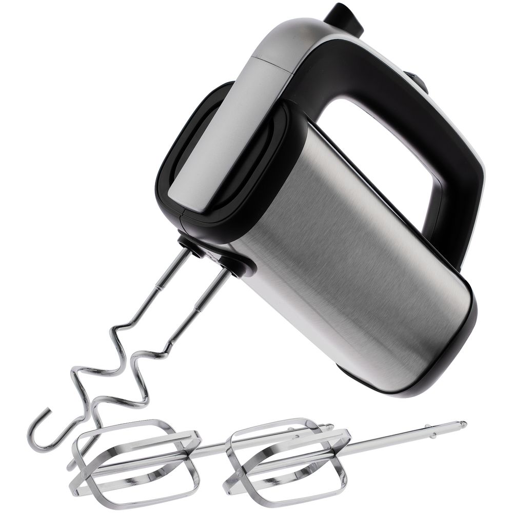 Миксер Mixology, серебристый с черным с логотипом