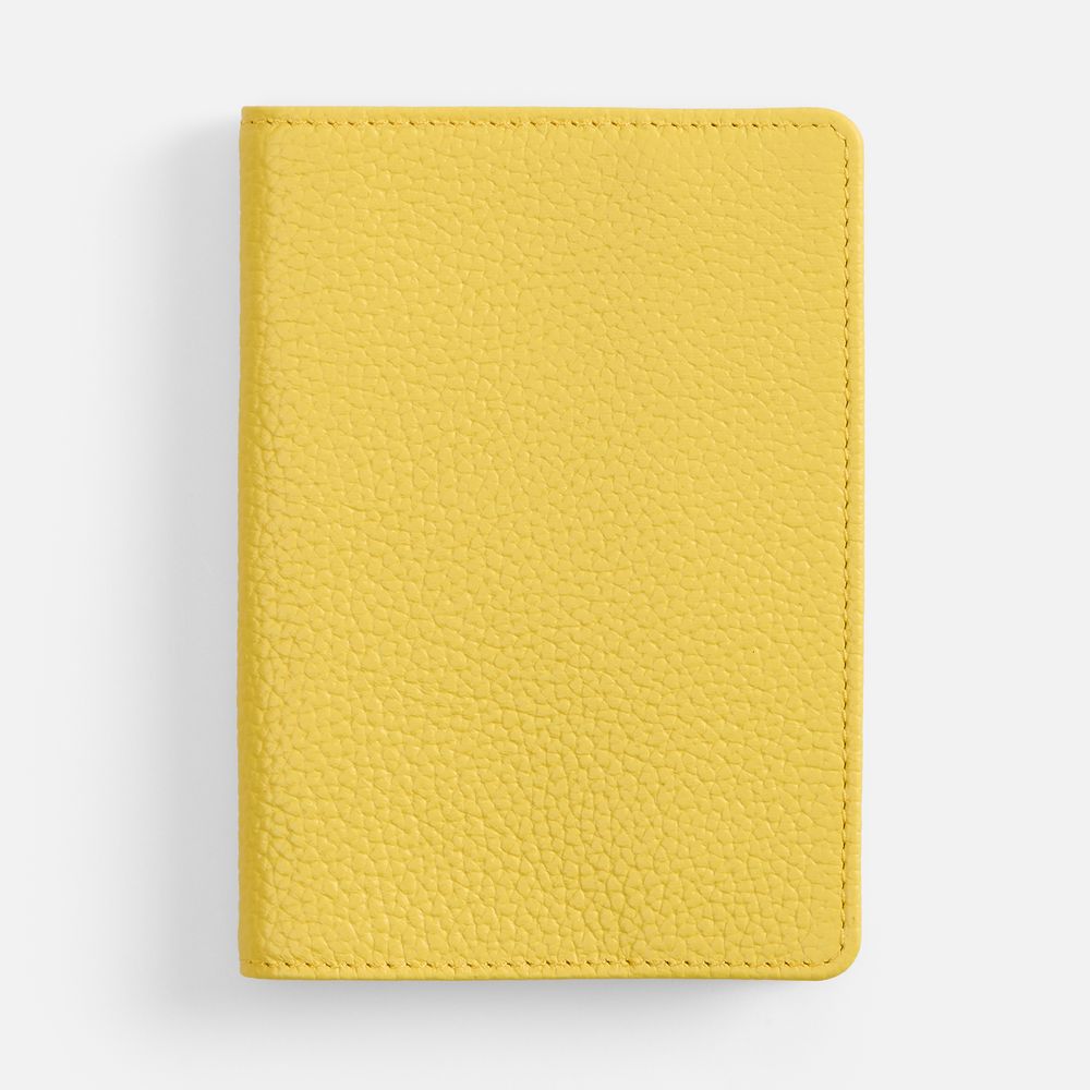 Обложка для паспорта Unison, желтая с логотипом