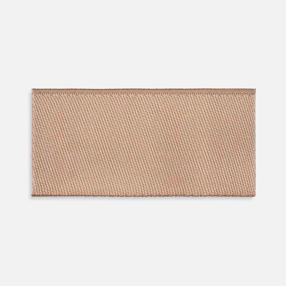 Лейбл тканевый Epsilon, XXS, бежевый с логотипом