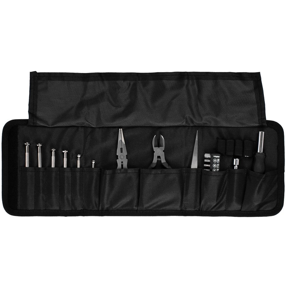 Инструменты с печатью логотипа. Набор инструментов Instanter по цене 930 ₽ руб. (артикул 17701.30) Набор инструментов Instanter, черный