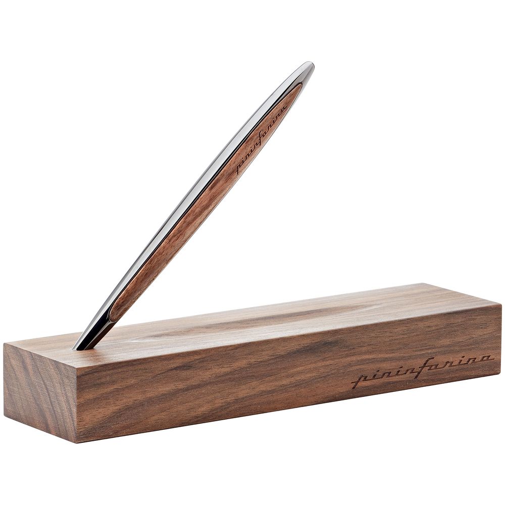 Вечная ручка Cambiano Glossy Black Walnut с логотипом