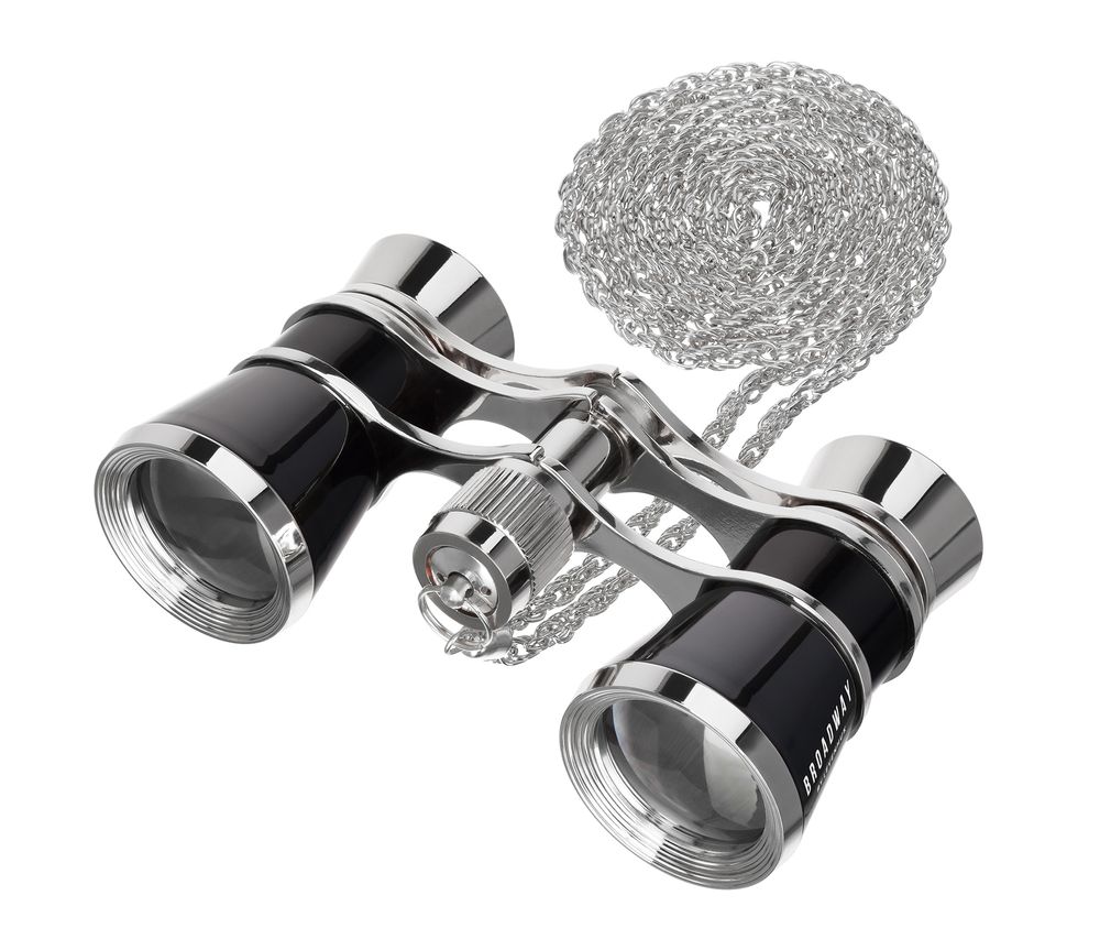 Театральный бинокль Broadway 325B, черный с логотипом