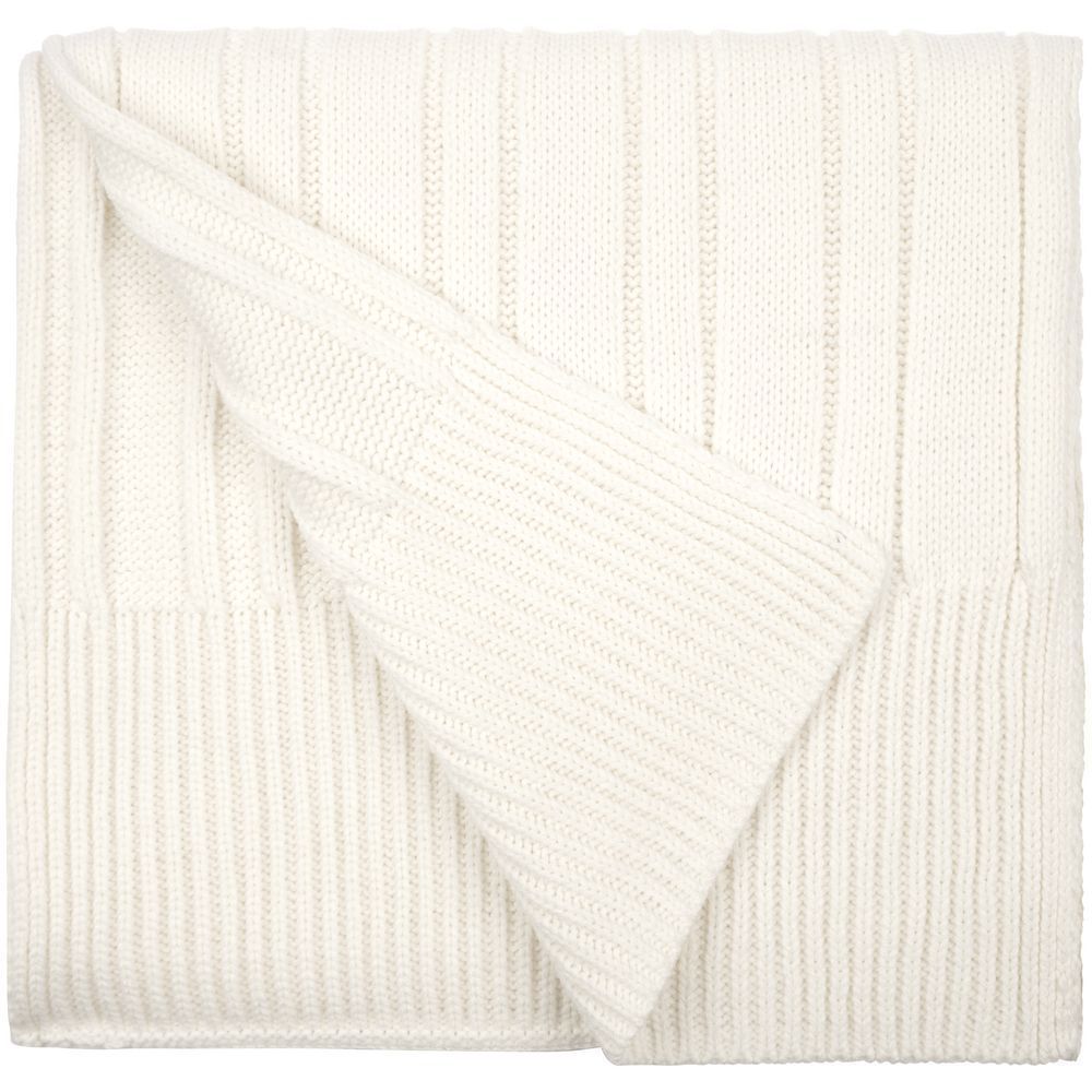 Шарфы с печатью логотипа. Шарф Knit Beat по цене 921 ₽ руб. (артикул 19892.61) Шарф Knit Beat, белый (молочный)