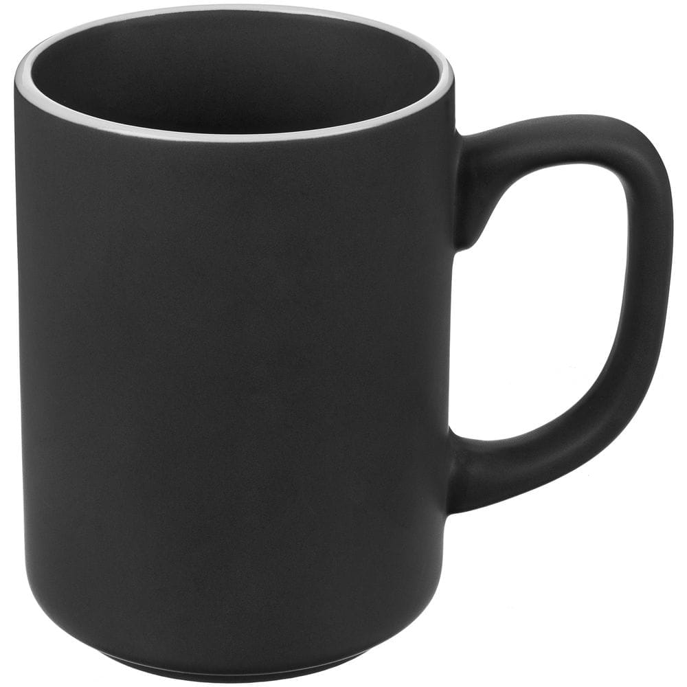 Кружка Mugful, темно-серая (графитовая) с логотипом