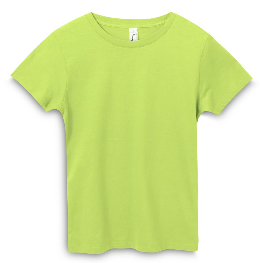 Футболка женская Regent Women, зеленое яблоко с логотипом