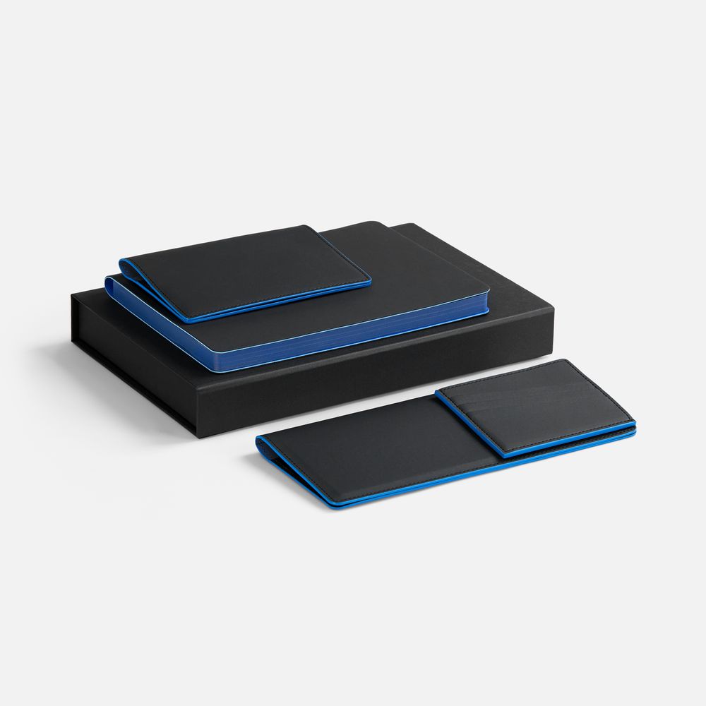 Набор Multimo Maxi, черный с синим с логотипом