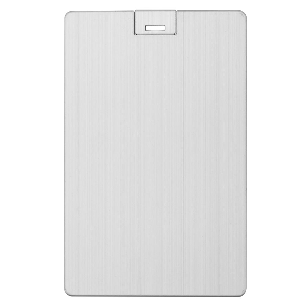 Флешка Platinum Card, 32 Гб, серебристая с логотипом