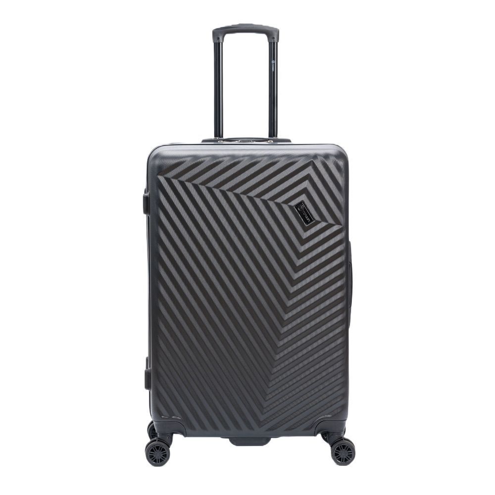 Чемодан Lama L, черный с логотипом