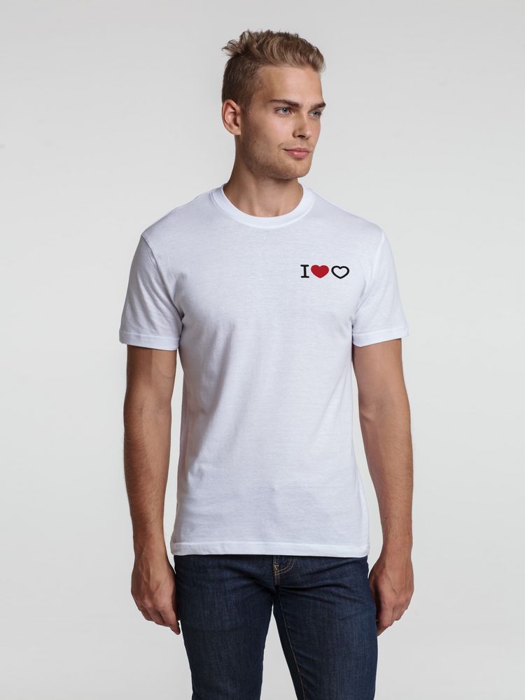 Футболка «Люблю любовь», белая с логотипом