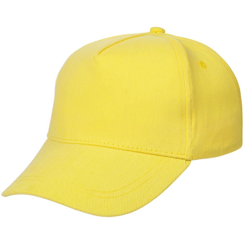 Бейсболка детская Standard Kids, желтая с логотипом
