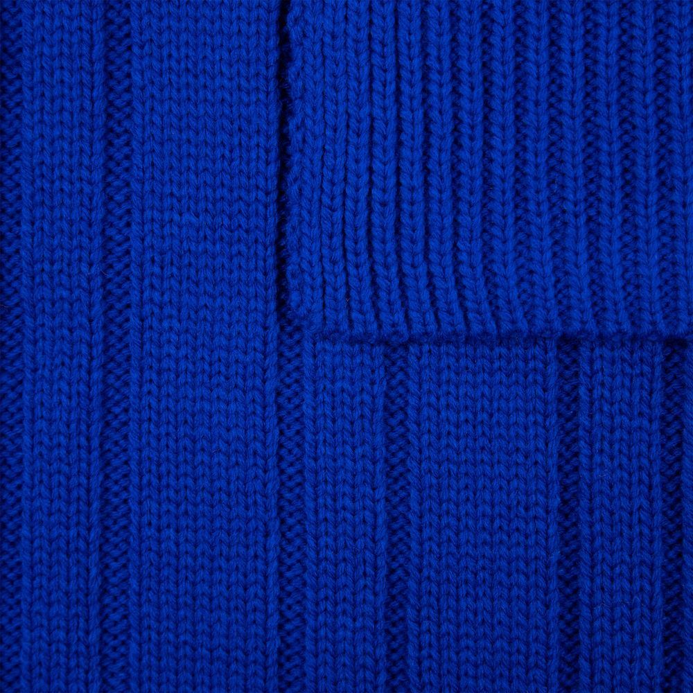 Шарфы с печатью логотипа. Шарф Knit Beat по цене 921 ₽ руб. (артикул 19892.44) Шарф Knit Beat, синий