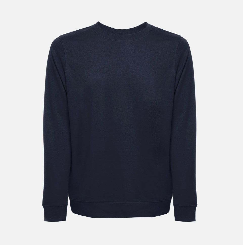 Свитшот унисекс Colombo, темно-синий с логотипом