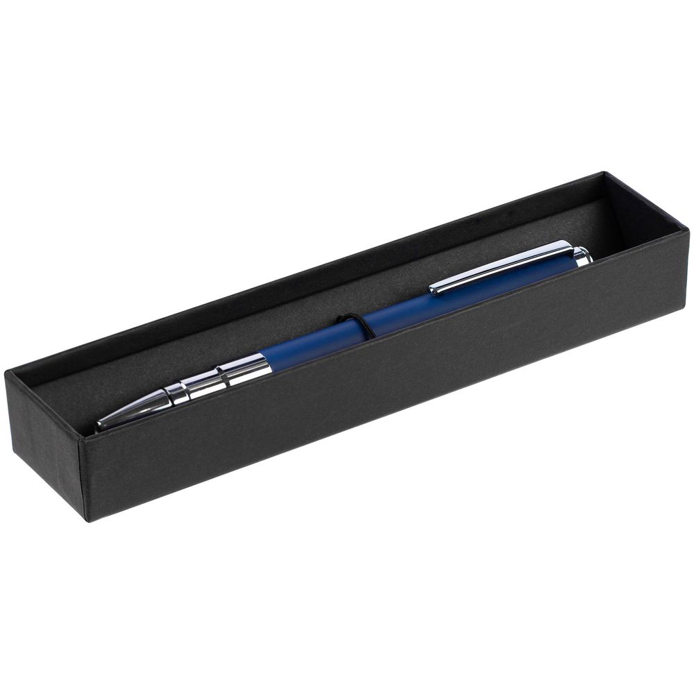 Ручка шариковая Kugel Chrome, синяя с логотипом