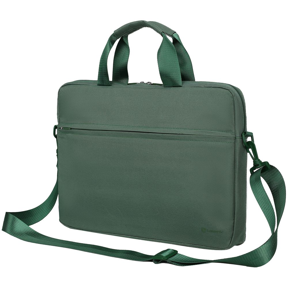 Сумка для ноутбука L215, зеленая с логотипом