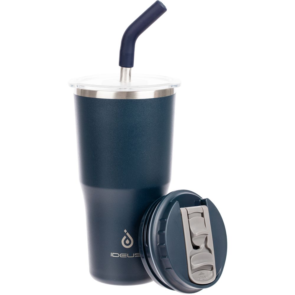 Термостакан Sapporo М, темно-синий с логотипом