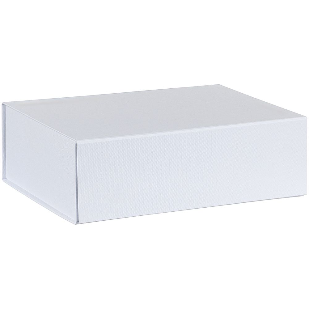 Коробка складная Portada, M, белая с логотипом