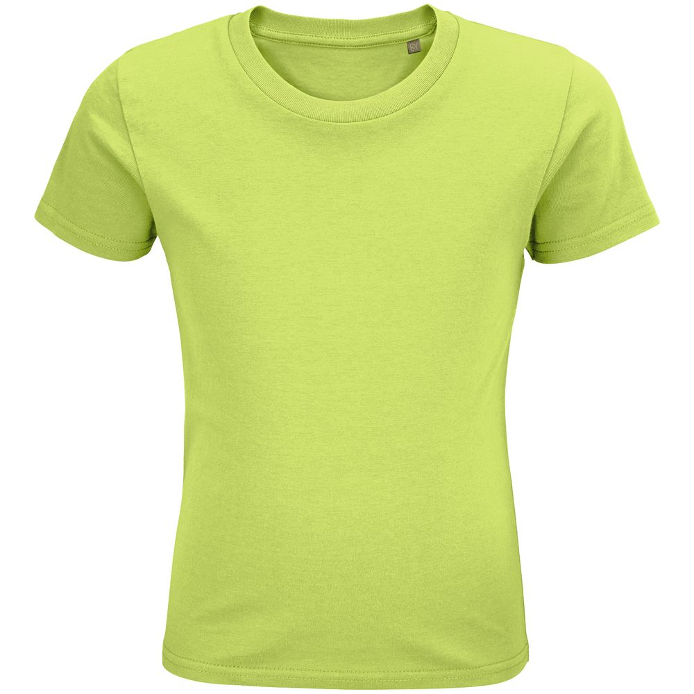 Футболка детская Pioneer Kids, зеленое яблоко с логотипом