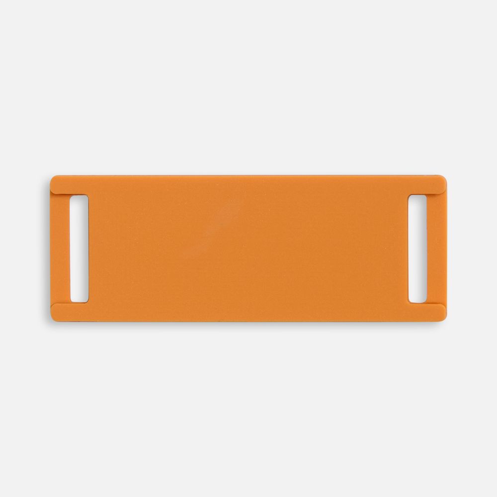 Лейбл из ПВХ Kova, оранжевый с логотипом