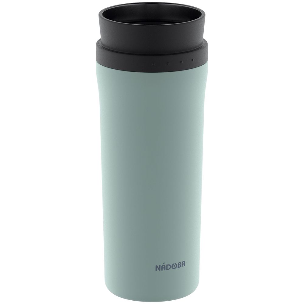 Термокружка Juta, зеленая (мятная) с логотипом