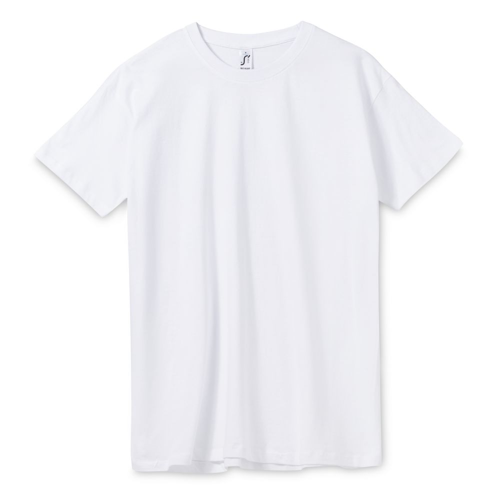 Футболка унисекс Regent 150, белая с логотипом