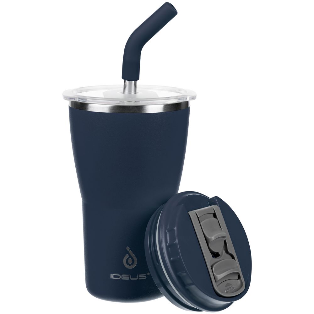 Термостакан Sapporo, темно-синий с логотипом