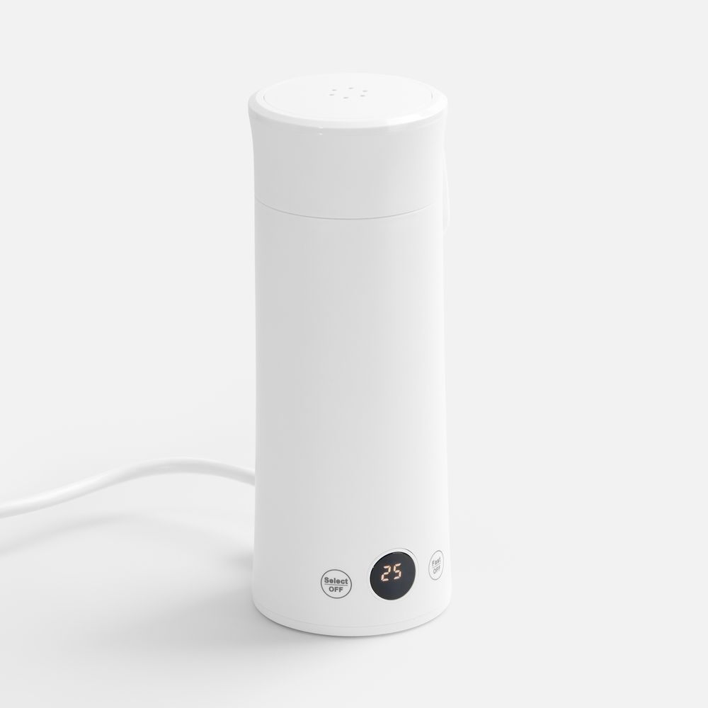 Смарт-бутылка с подогревом жидкости Hotspot, белая с логотипом