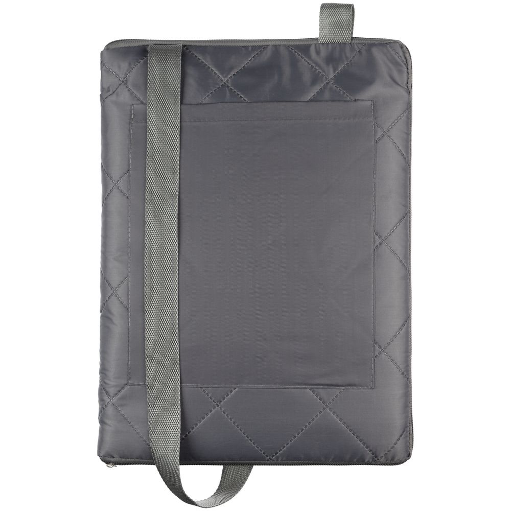 Плед для пикника Soft & Dry 2, серый с логотипом