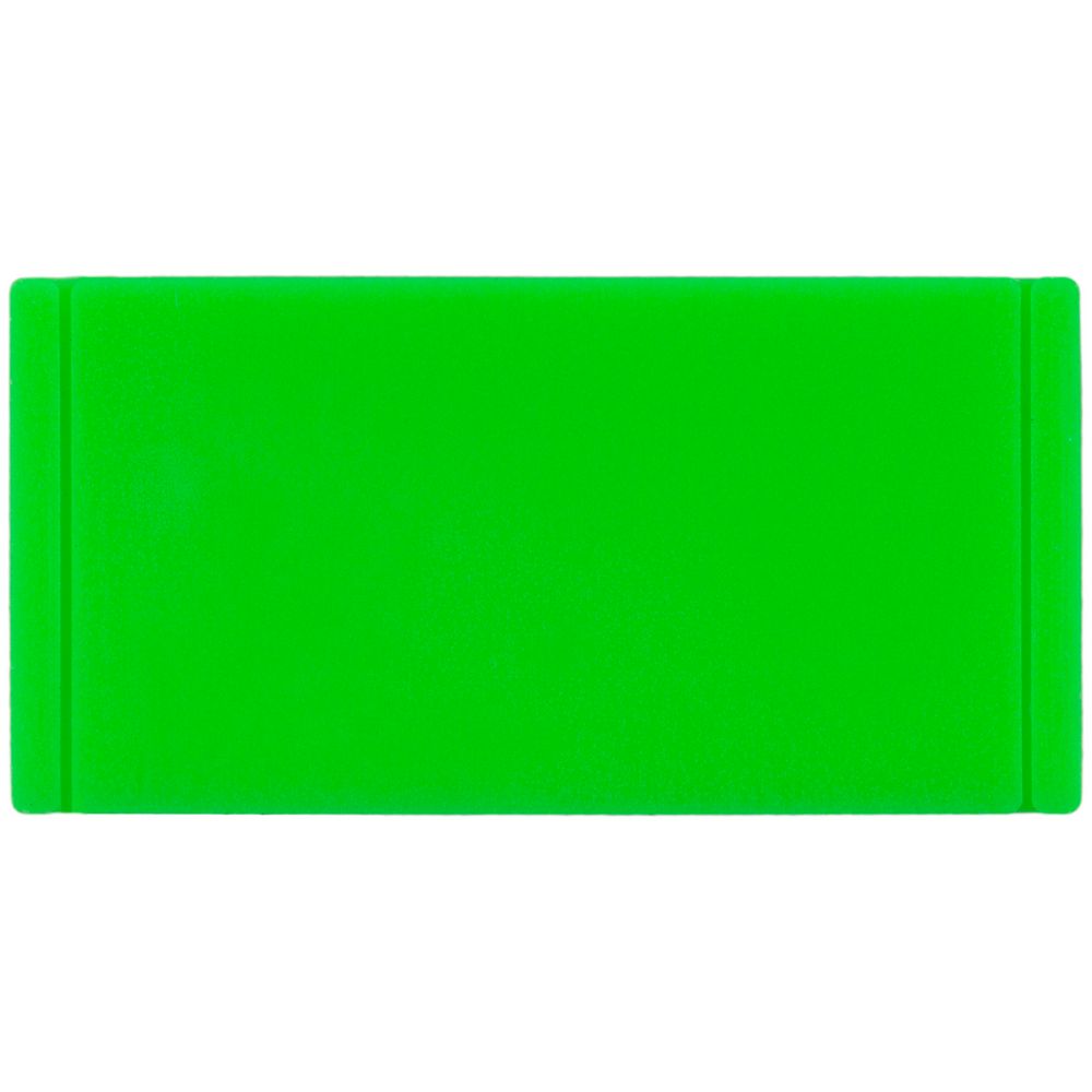 Лейбл из ПВХ Dzeta, XS, зеленый неон с логотипом