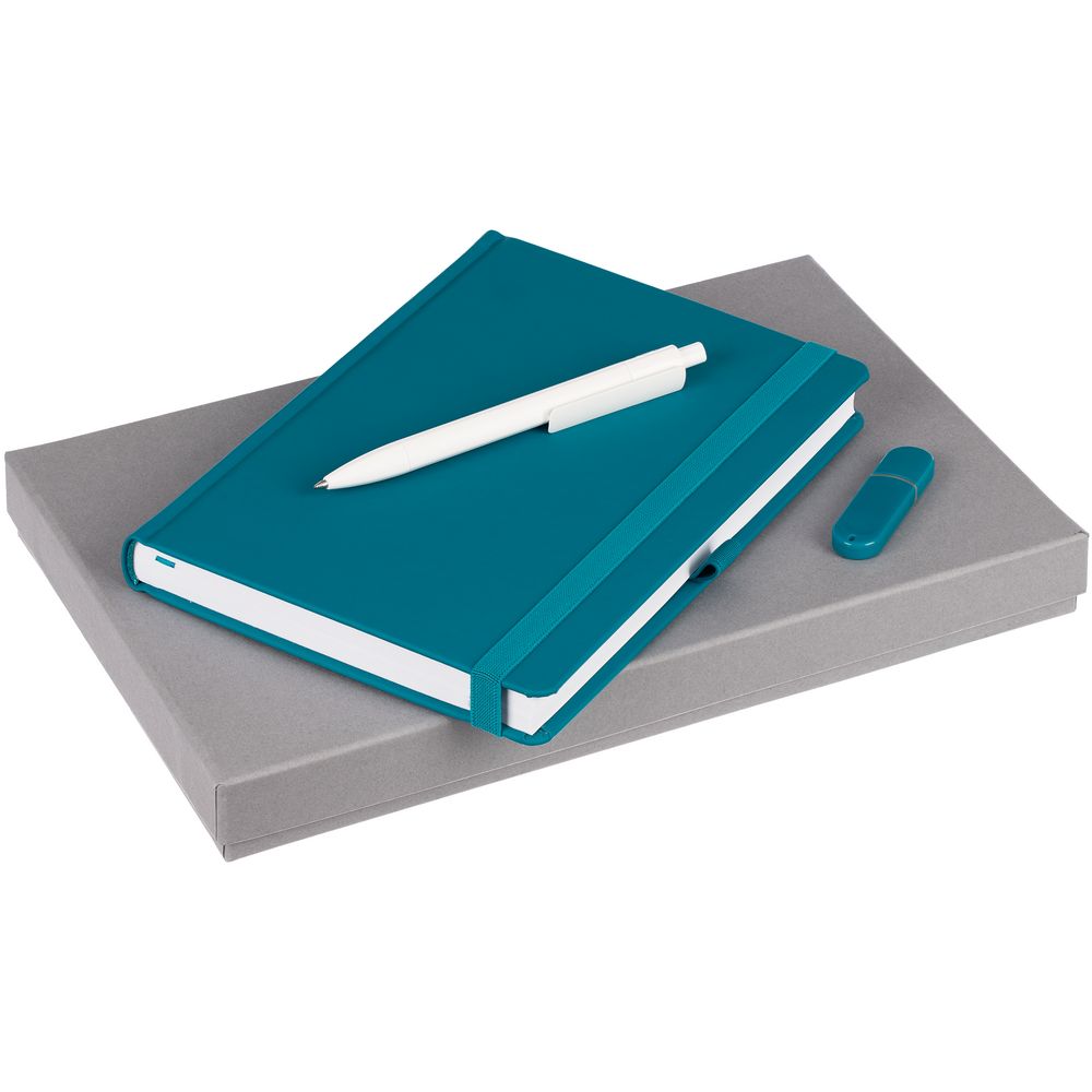 Набор Favor Memo, бирюзовый с логотипом