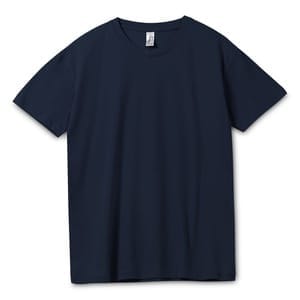 Футболка унисекс Regent 150, темно-синяя (navy) с логотипом