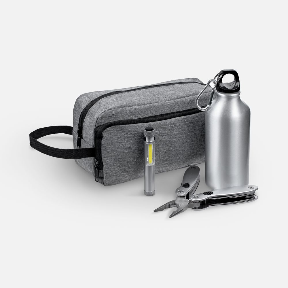 Набор Gripping, серебристый с логотипом