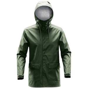 Дождевик мужской Squall, зеленый с логотипом