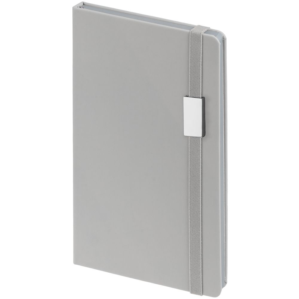 Блокнот Shall Direct, серый с логотипом