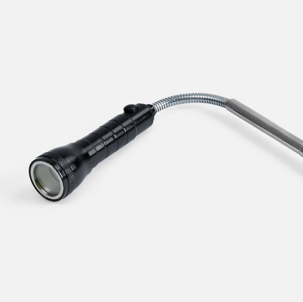 Инструменты с печатью логотипа. Телескопический фонарь с магнитом Flexion, ver.2 по цене 698 ₽ руб. (артикул 12385.31) Телескопический фонарь с магнитом Flexion, ver.2, черный