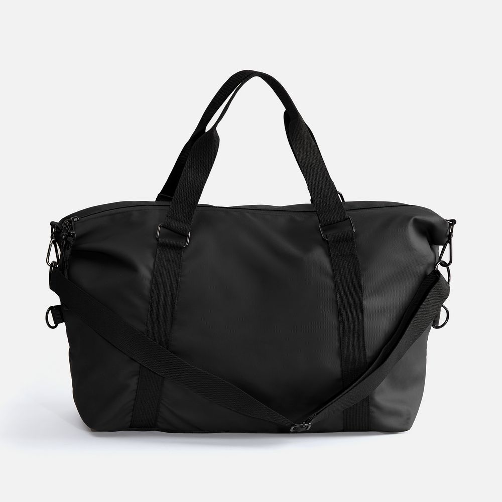 Сумка дорожная Altro, черная с логотипом