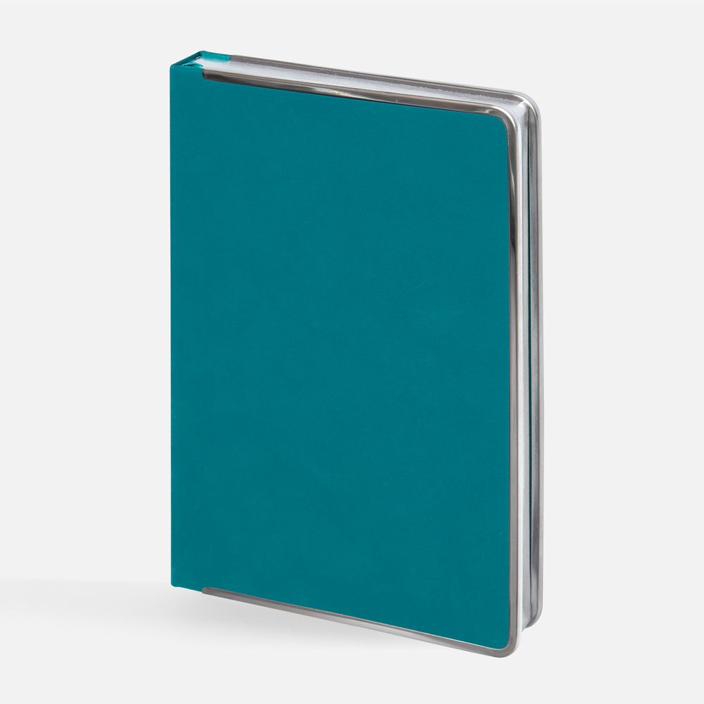 Ежедневник Metal Frame на заказ, датированный, бирюзовый с логотипом
