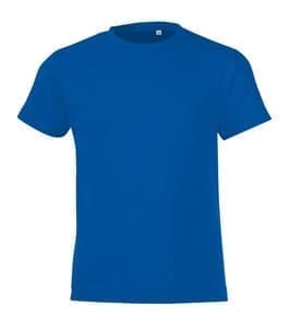 Футболка детская Regent Fit Kids, ярко-синяя (royal) с логотипом