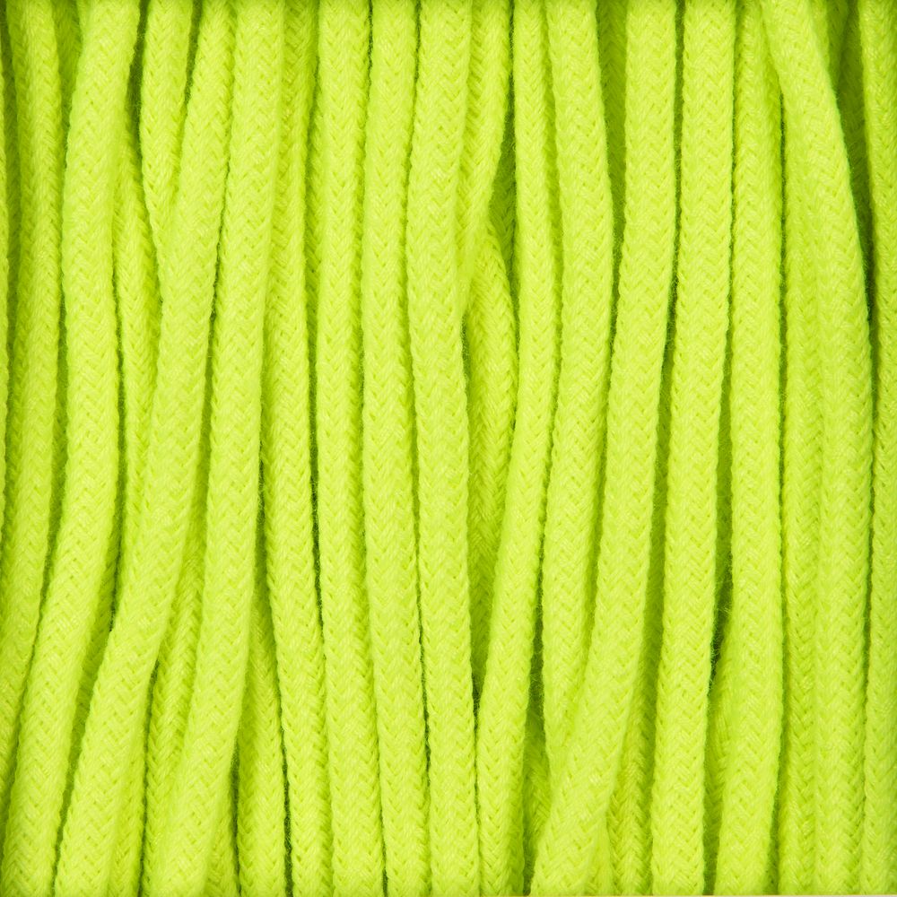 Круглый шнур Lasso XL, желтый неон, 190 см с логотипом