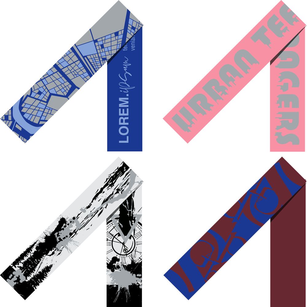 Шарф Tricksy Classic Net, XXL на заказ, полушерсть с логотипом