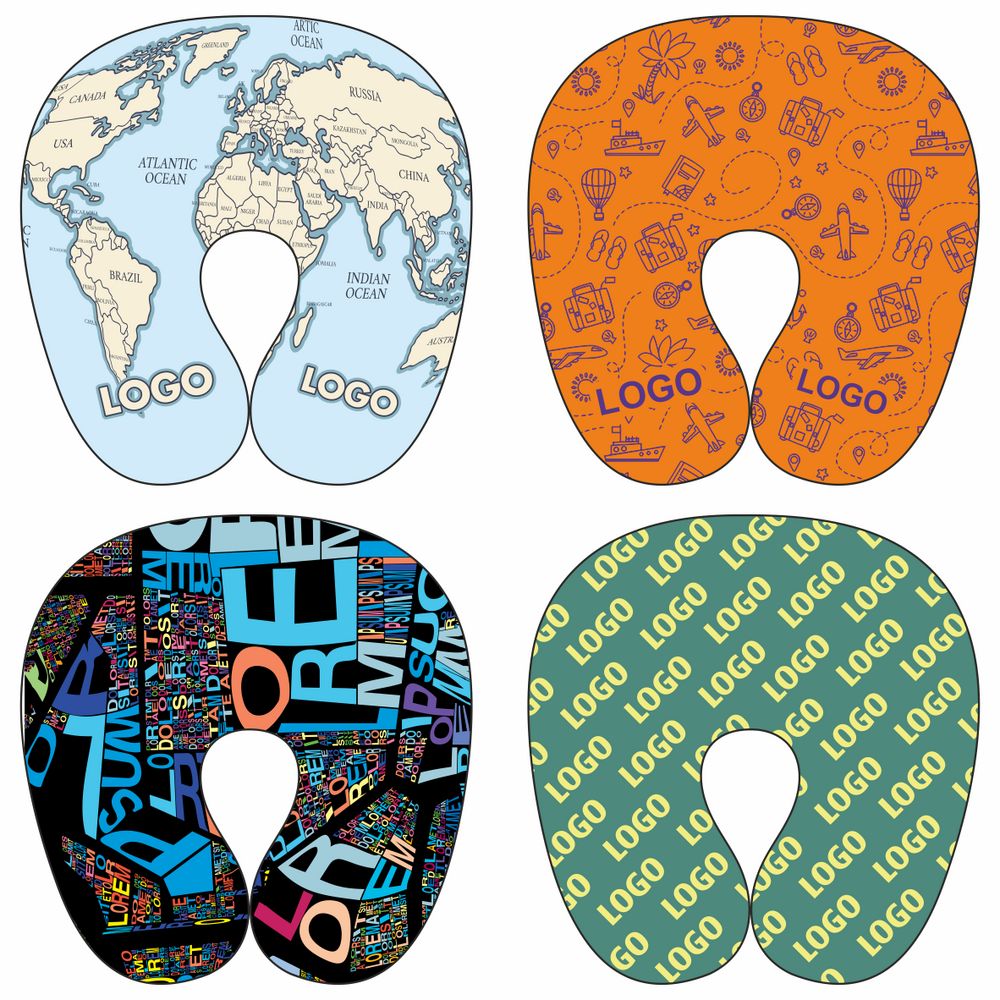 Подушка дорожная Kopf с печатью на заказ с логотипом