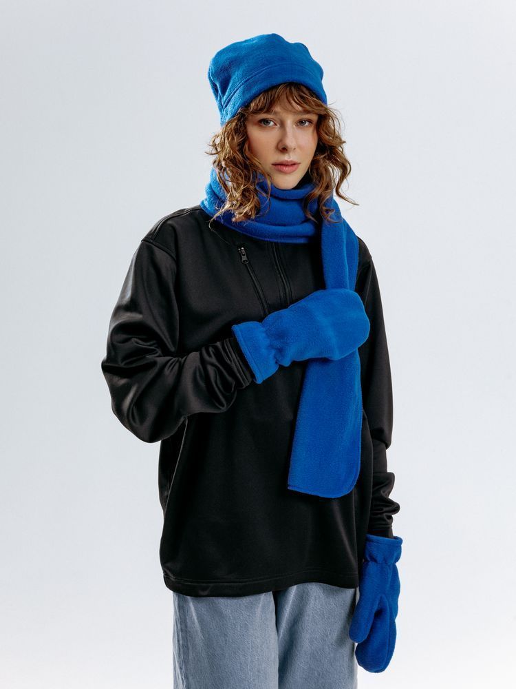 Шарфы с печатью логотипа. Шарф Fleecy по цене 391 ₽ руб. (артикул 17482.44) Шарф Fleecy, ярко-синий