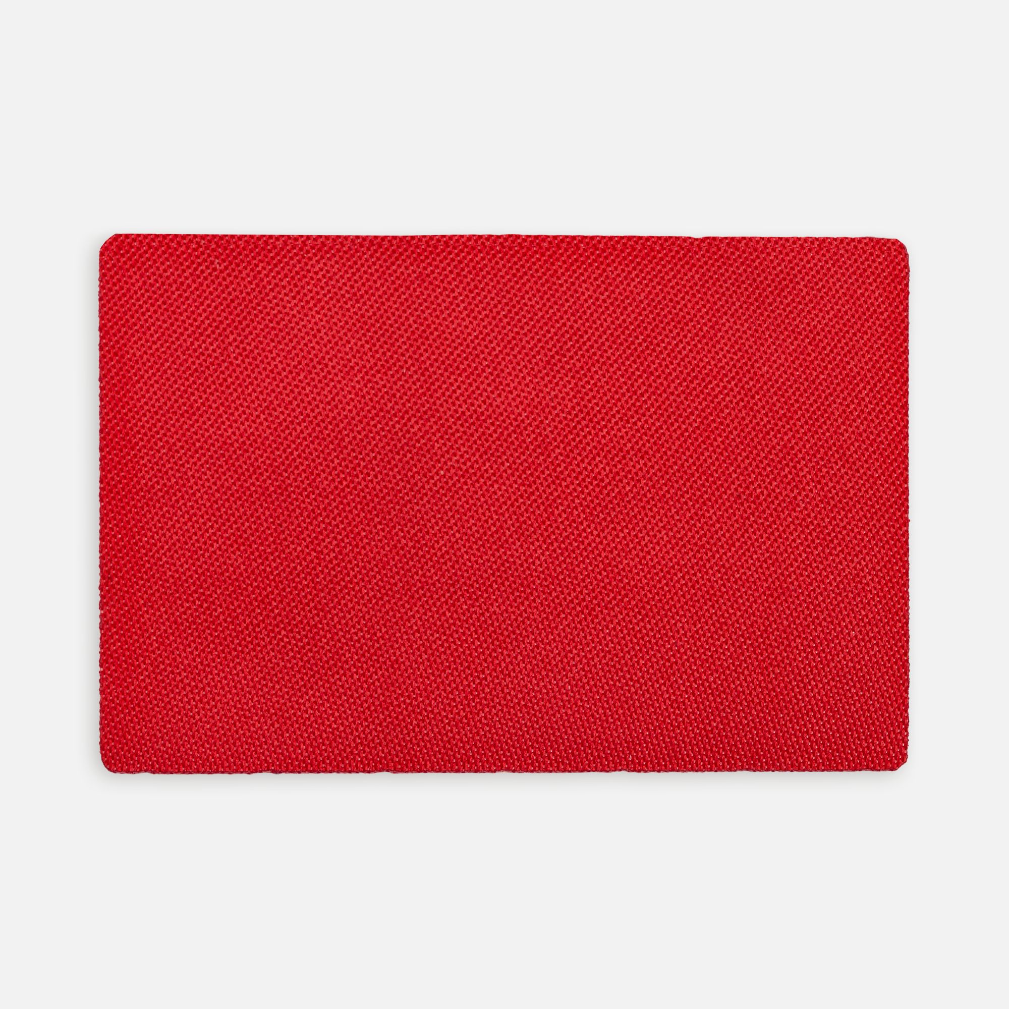 Наклейка тканевая Lunga, L, красная с логотипом