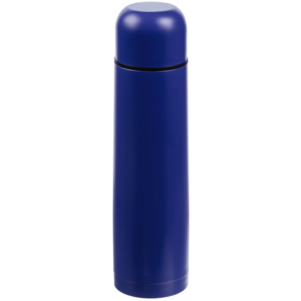 Термос Hiker 750, синий с логотипом