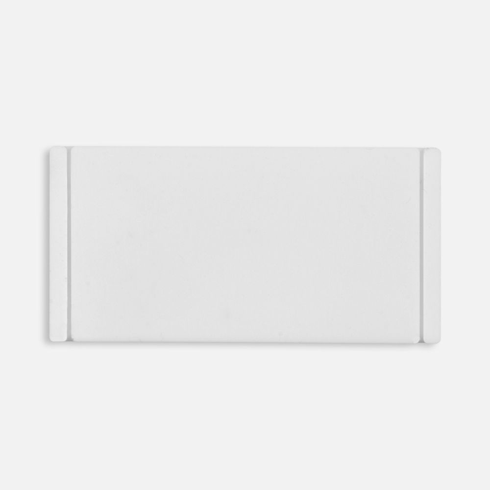 Лейбл из ПВХ Dzeta, XS, белый с логотипом