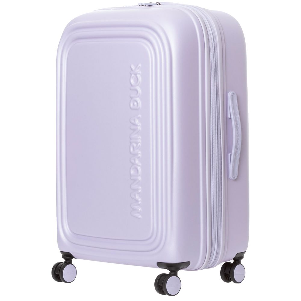 Чемодан Logoduck M, сиреневый с логотипом