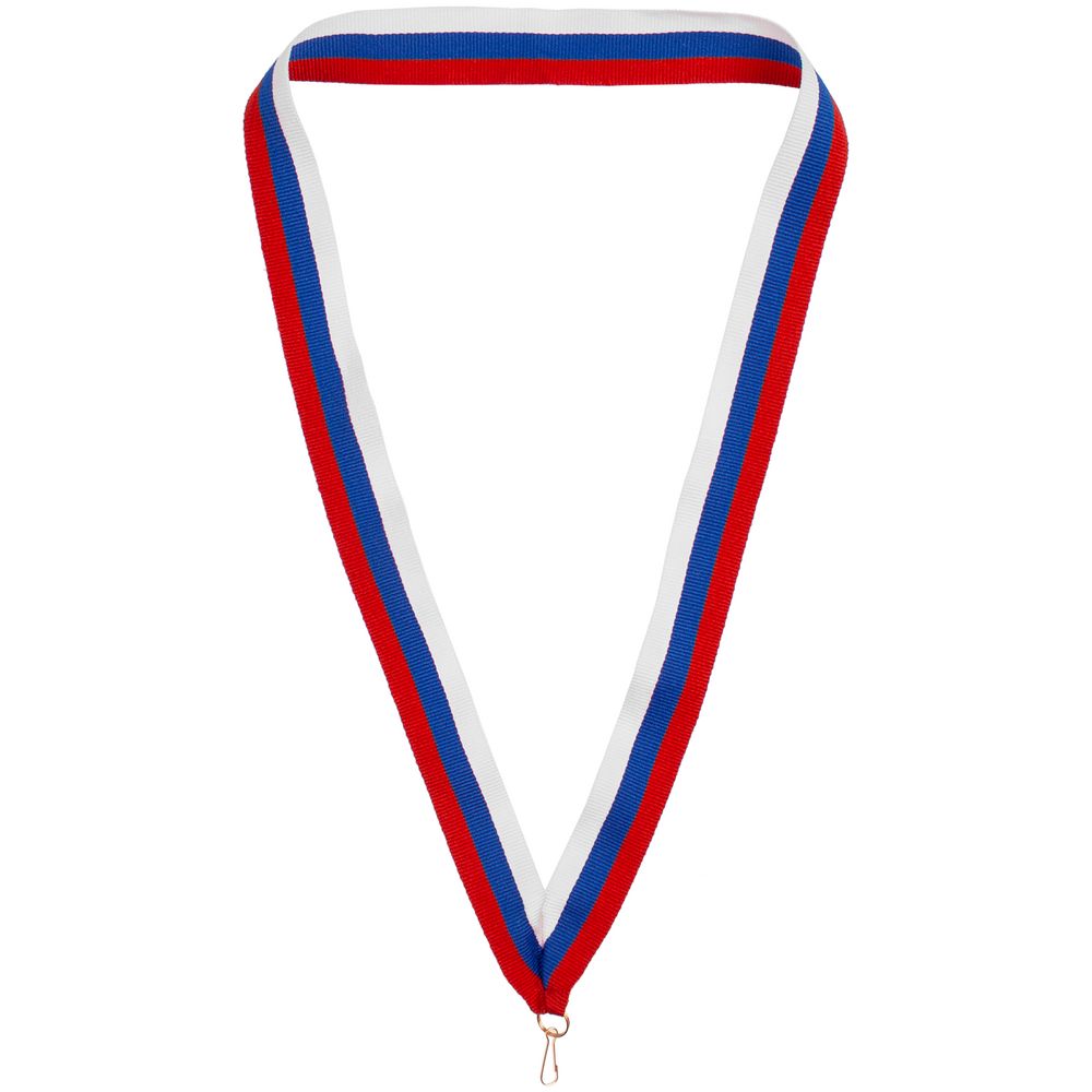 Лента с карабином Champ, триколор с логотипом
