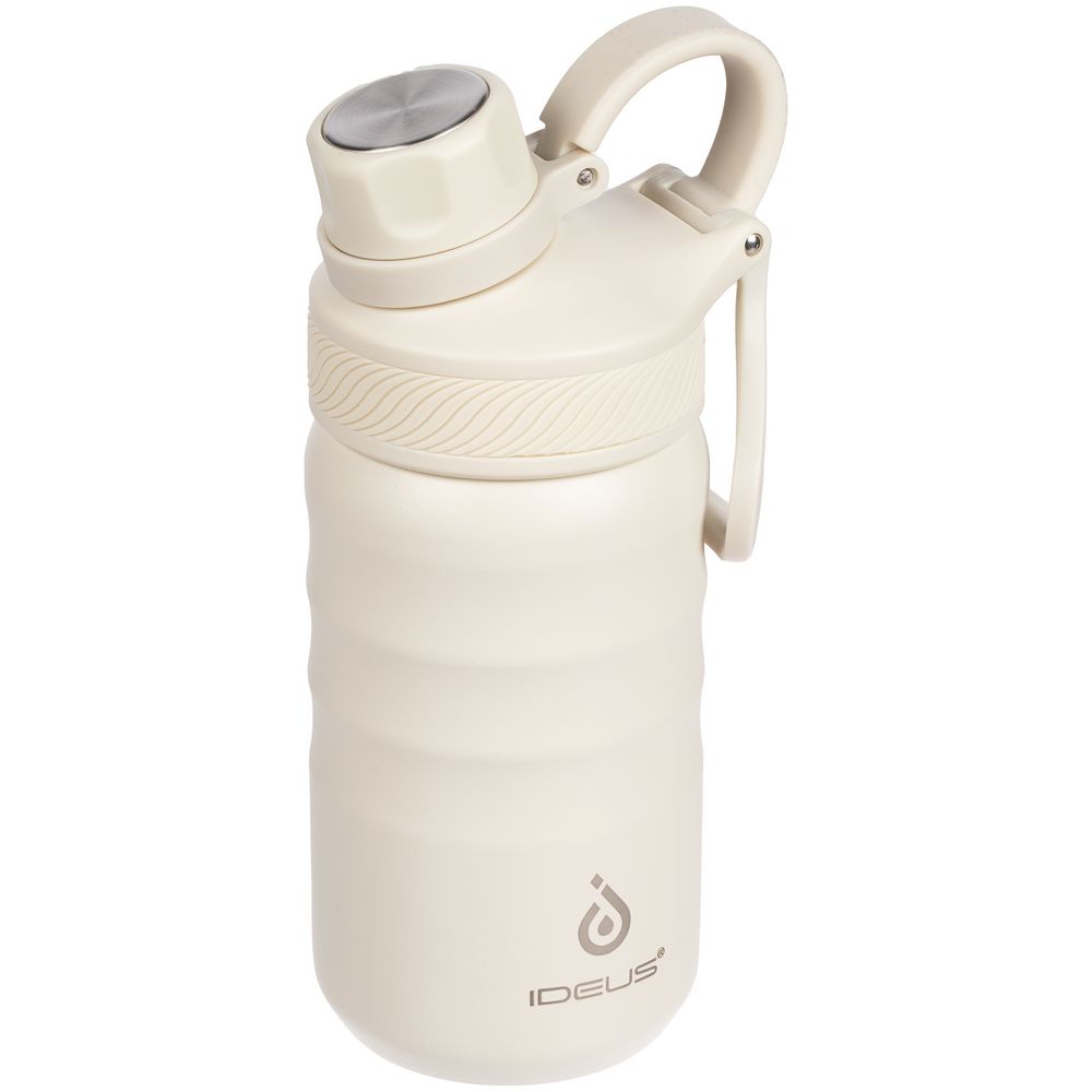 Термобутылка Fujisan 2.0, белая (молочная) с логотипом