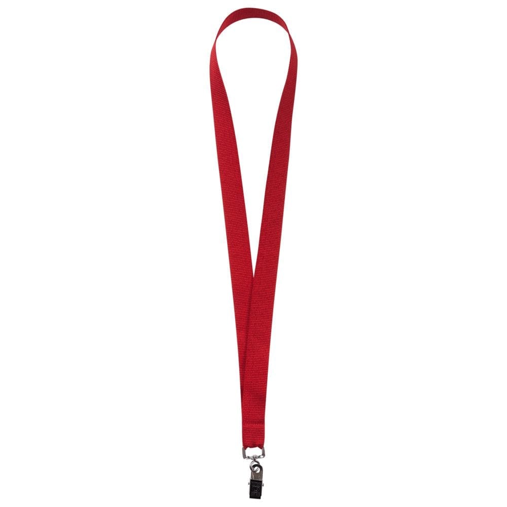 Лента для бейджа Neckband, красная с логотипом