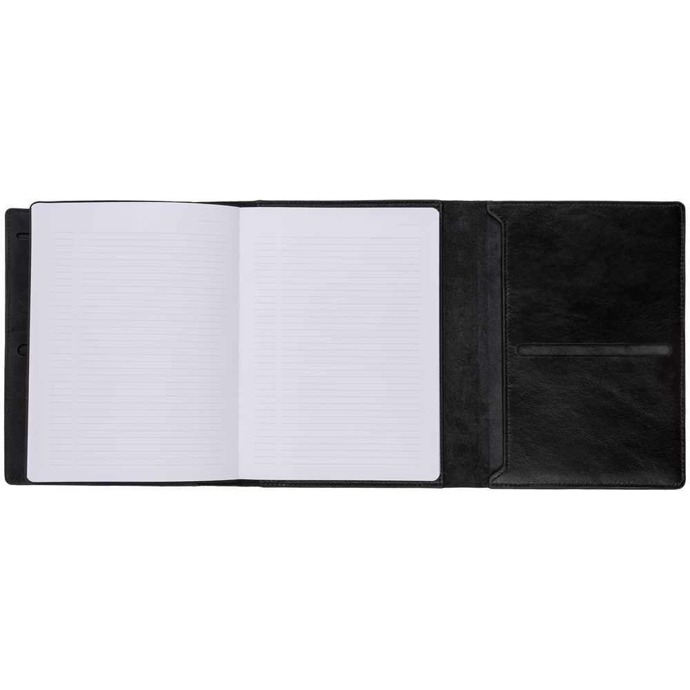 Ежедневники с логотипом с печатью логотипа. Ежедневник-портфолио Napoli, недатированный по цене 6 919 ₽ руб. (артикул 55601.30) Ежедневник-портфолио Napoli, недатированный, черный